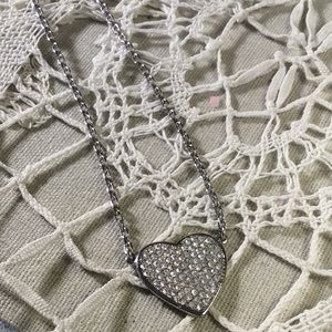 Michael Kors Authentic Silver Heart Necklace